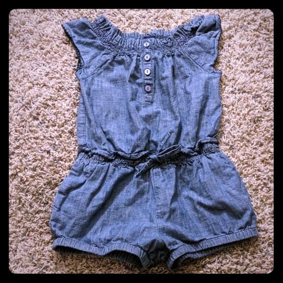 baby denim romper